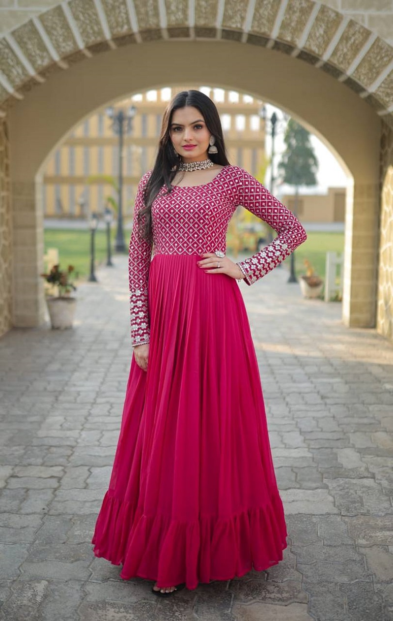 Buy Sheetal Fashion Style Light Pink Colour Georgette Embroidered Worked  Long Anarkali Gown Online - Best Price Sheetal Fashion Style Light Pink  Colour Georgette Embroidered Worked Long Anarkali Gown - Justdial Shop  Online.
