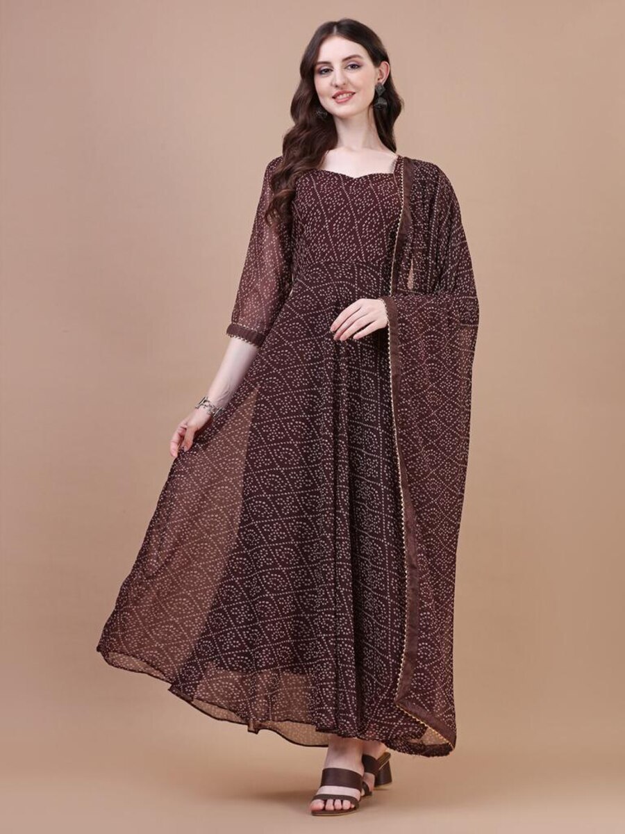 Magenta Bandhani Tier Dress – SHHOSHHA